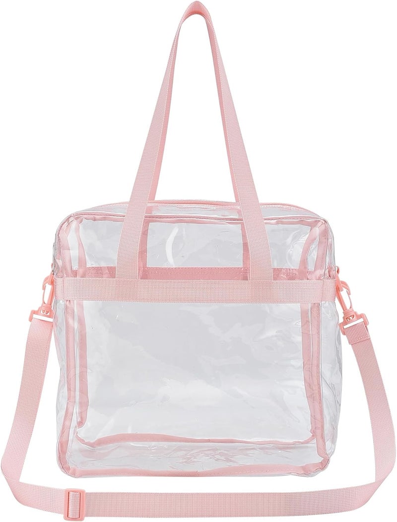 USPECLARE Clear Tote Bag for Stadium Events, 12x6x12 Transparent Stadium Bag for Work, Sports Games,Gym，Concerts - Image 3